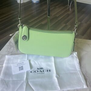 Coach RETAIL Pistachio Green   Leather Shoulder Bag NWT